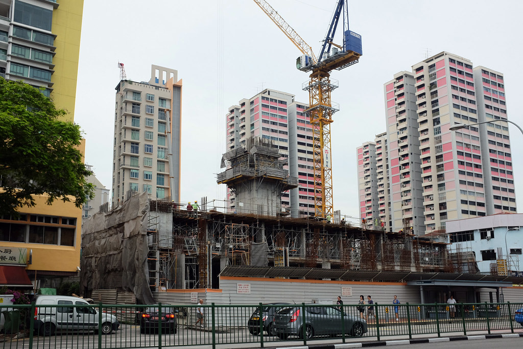 Under construction: new residential development along Balestier Road