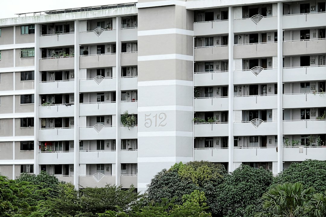 A building with many windows