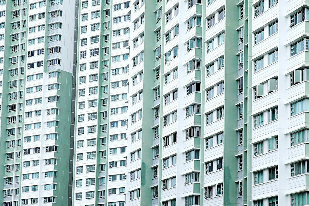 A building with many windows