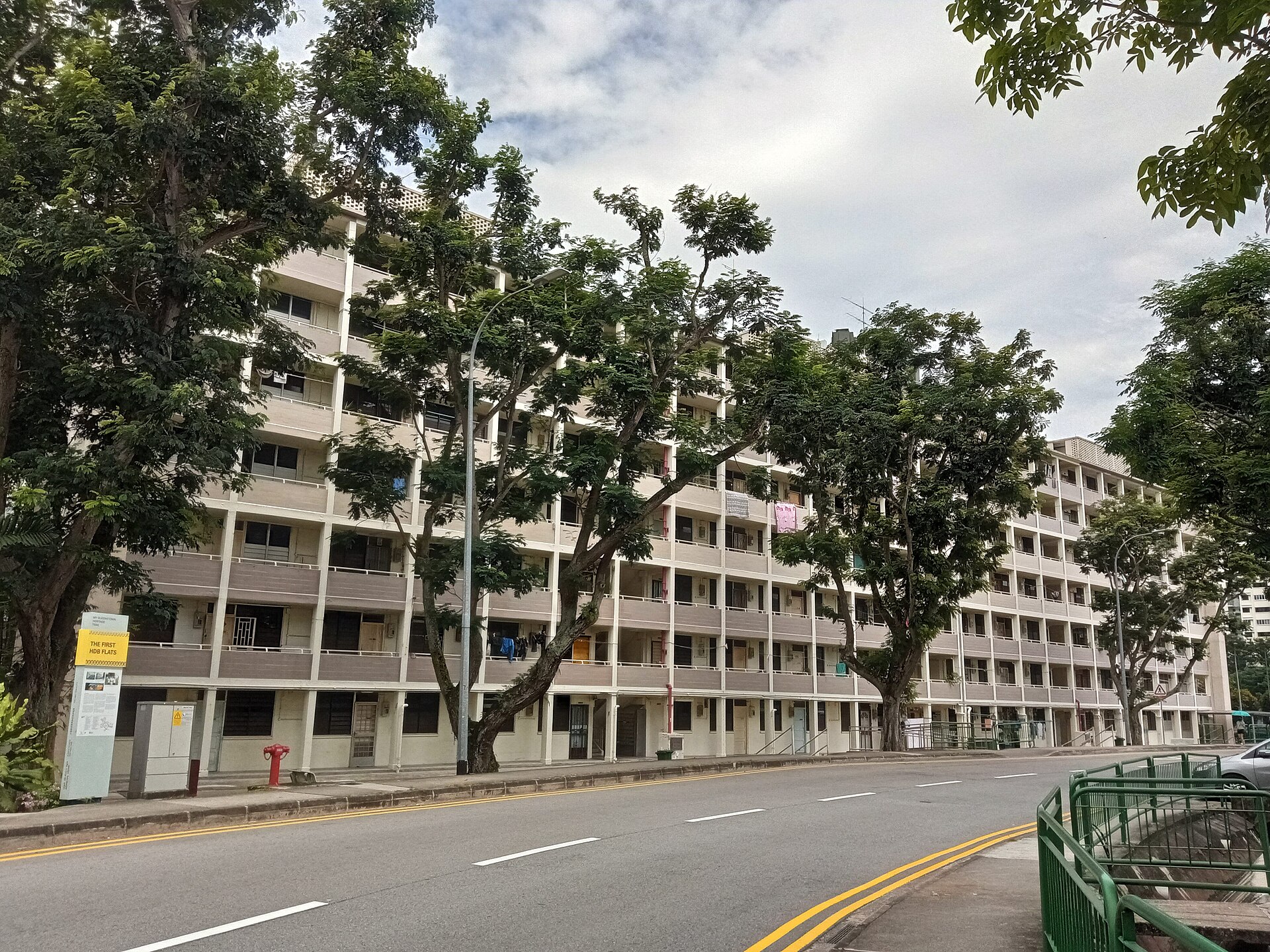 Block 45 Stirling Road, Singapore. First flats built by the HDB