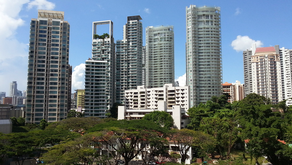 Residential towers off Devonshire Road, Singapore
