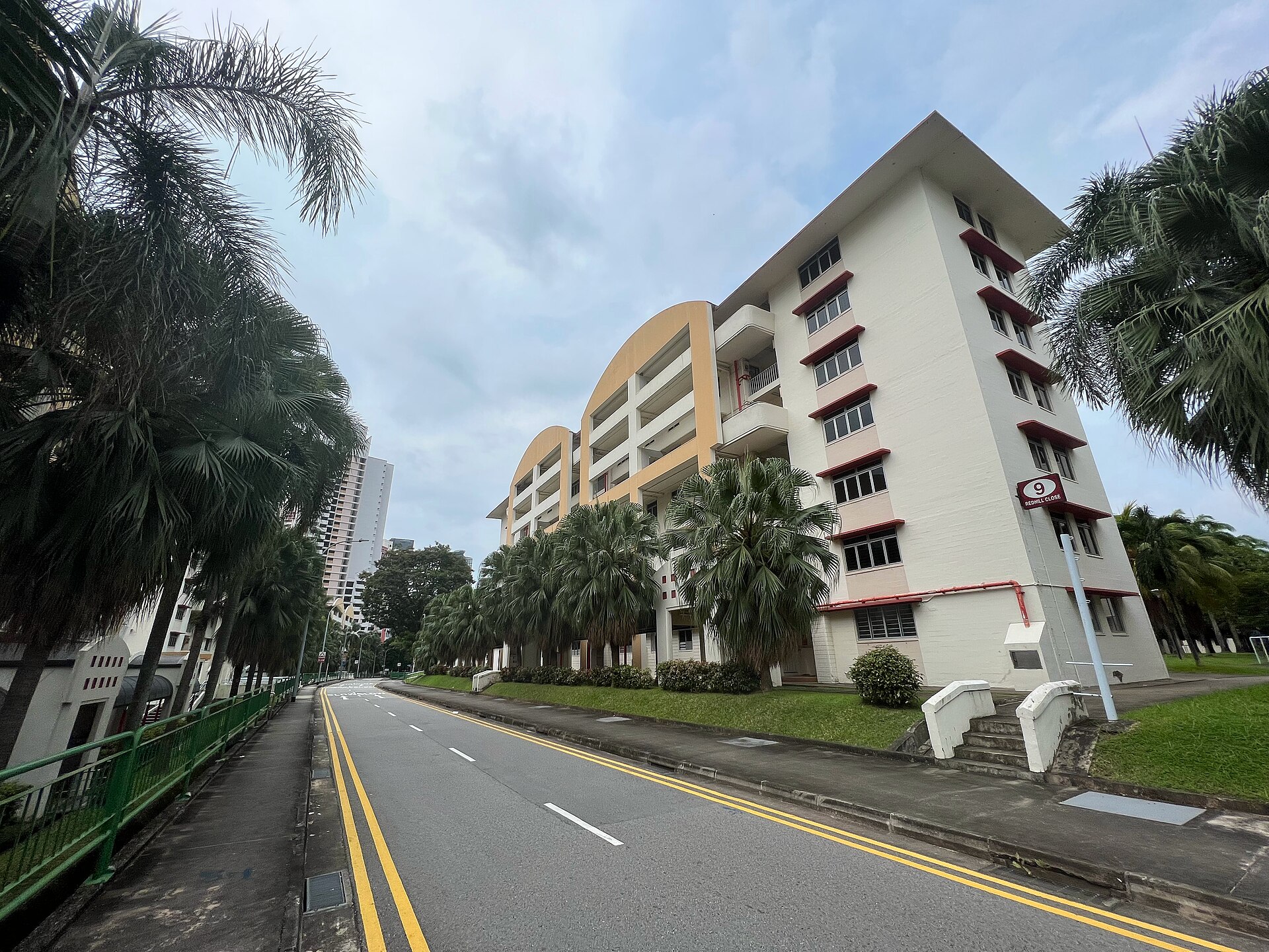 Block 9 at Redhill Close estate in Singapore. The estate lies derelict, and is due for redevelopment
