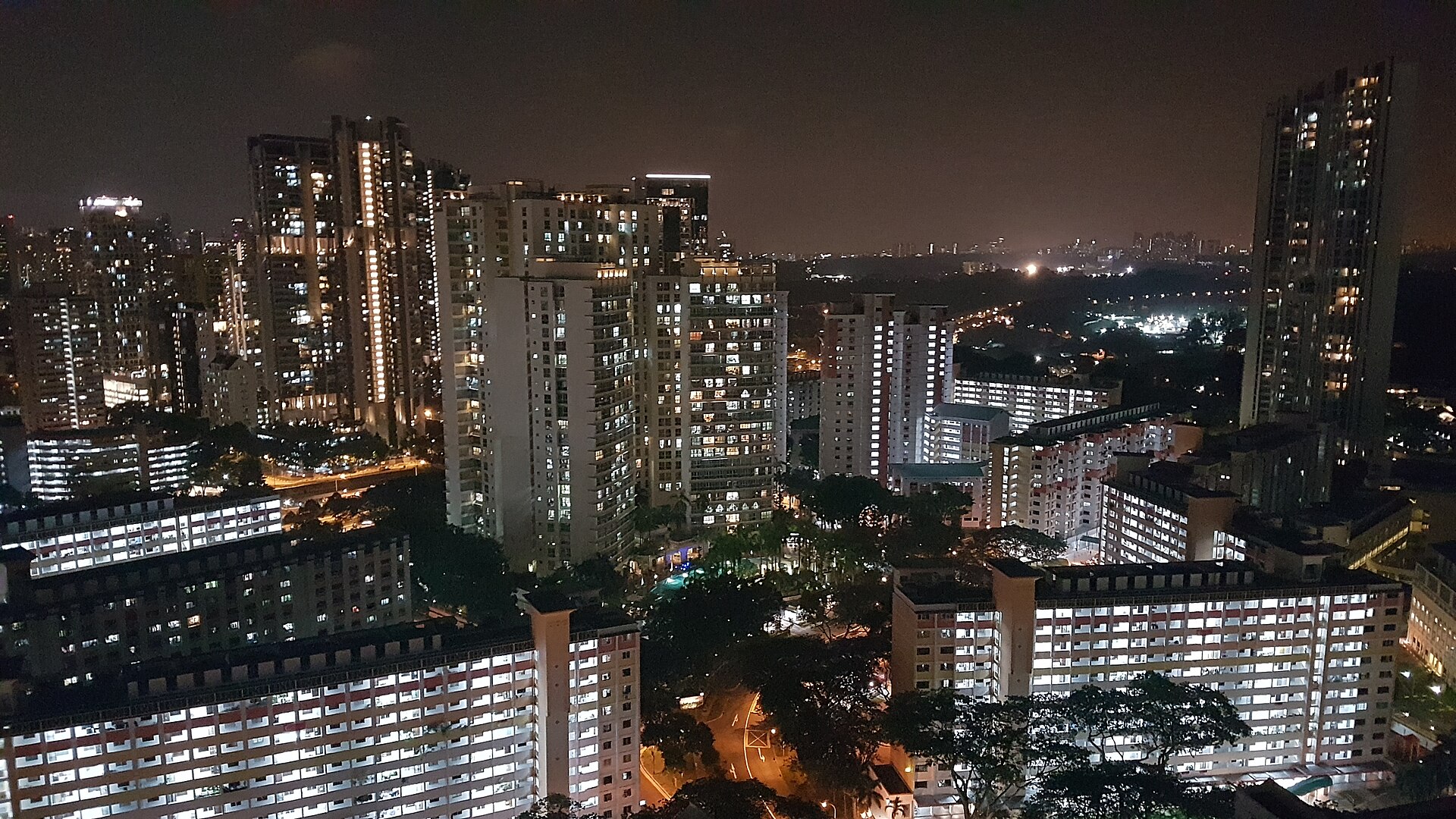 View over the HDB flats in Toa Payoh, Singapore