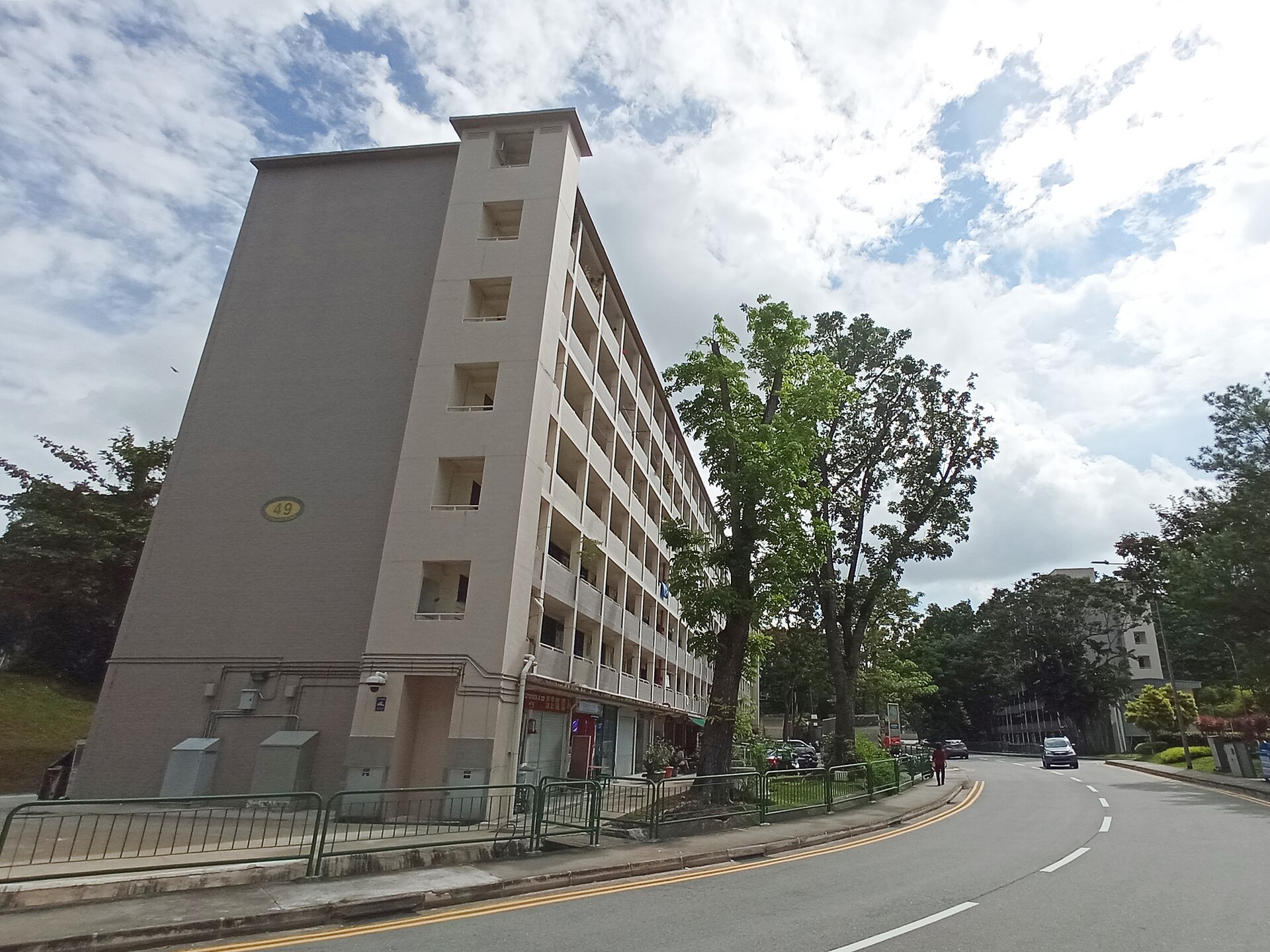 Block 48 (background, right) and 49 (foreground, left) Stirling Road, Singapore. First flats built by the HDB