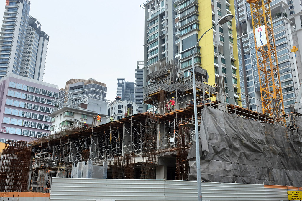 Under construction: new residential development along Balestier Road