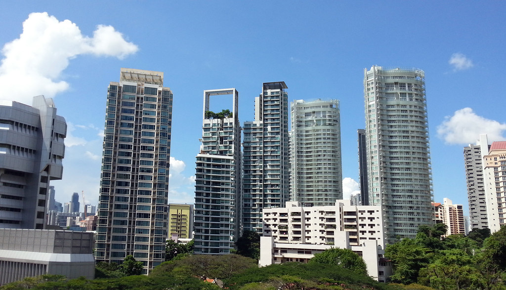 Residential towers off Devonshire Road, Singapore