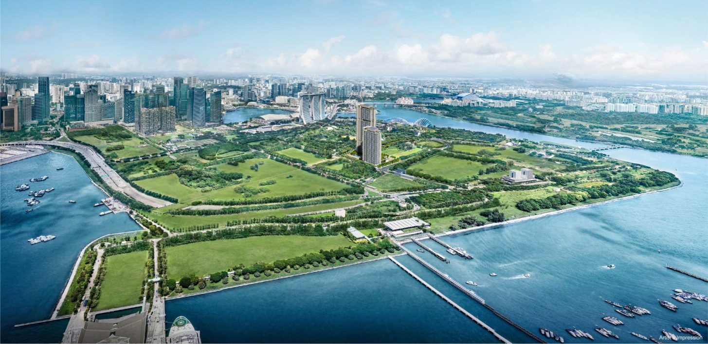 One Marina Gardens, developer's view of the towers